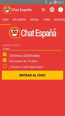 Chat España android App screenshot 6